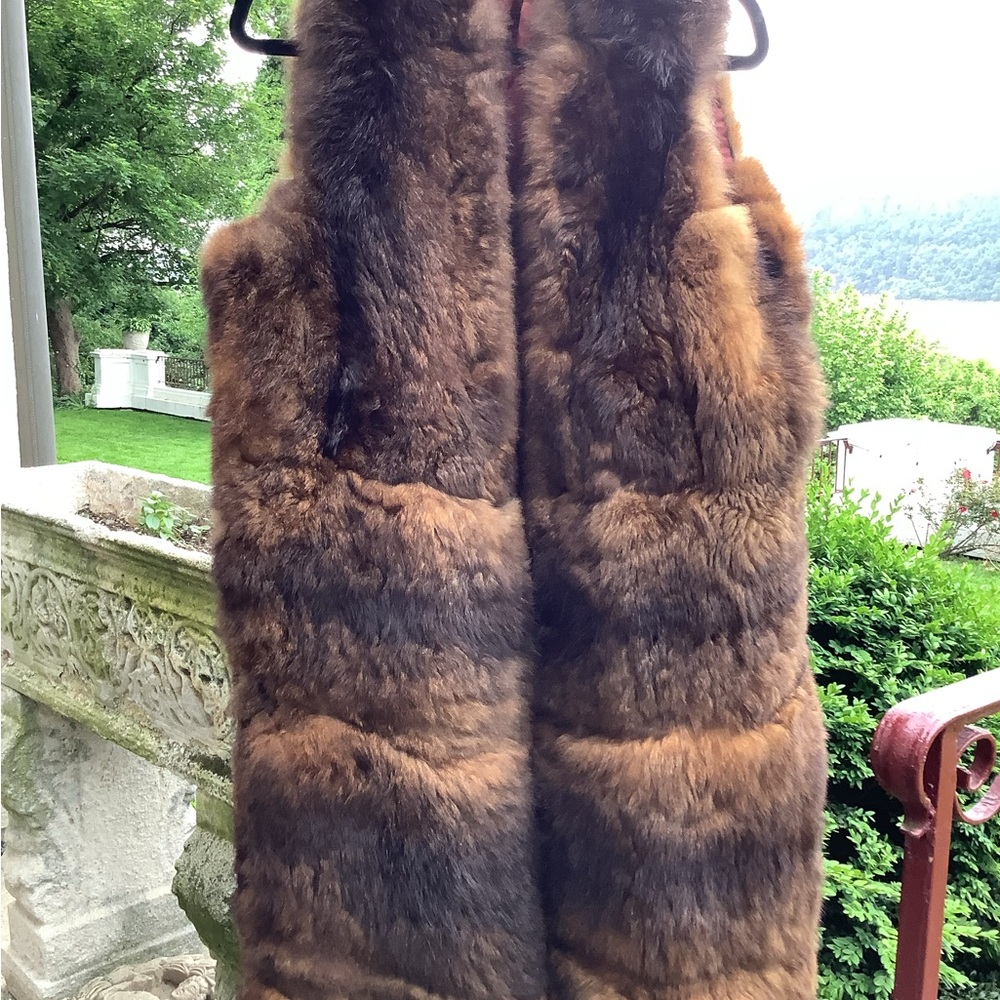 Luxurious Brown Fur Vest